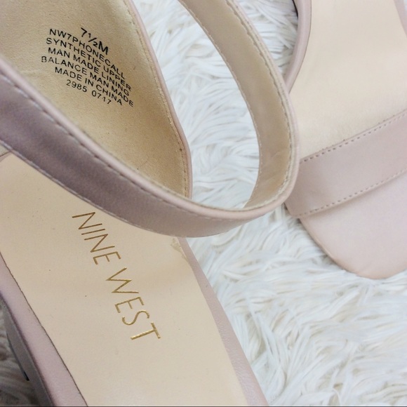🚫SOLD🚫 NINE WEST Phonecall Blush Beige Ankle - Picture 4 of 8